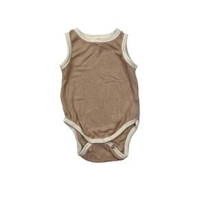 Little Wears Bamboo Ribbed Neutral Tank Bodysuit